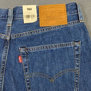 Levi's Jeans Men's 32x32 Blue Premium 568 Loose Straight Lightweight Linen+Denim